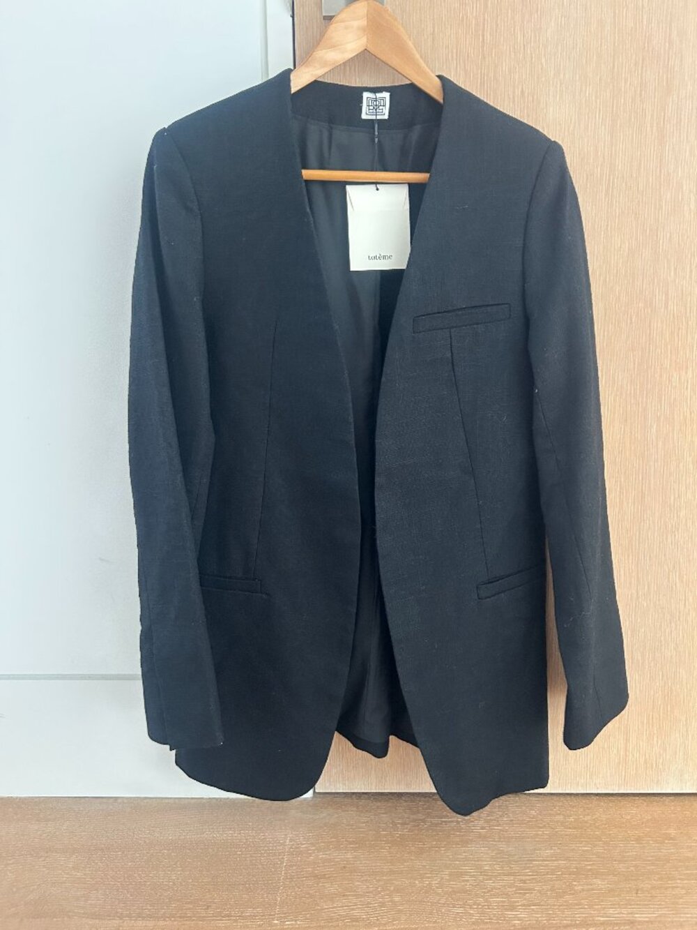 NWT TOTEME Black Pine Suit Blazer EU 34 ✨